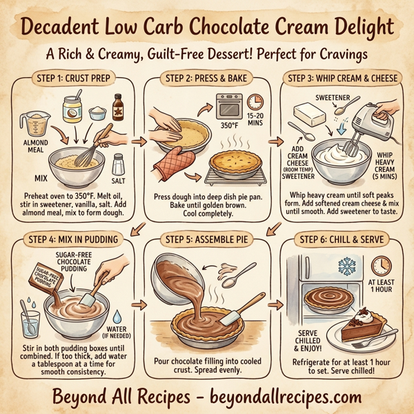 Decadent Low Carb Chocolate Cream Delight instructions