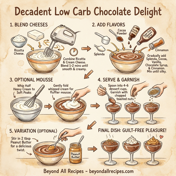 Decadent Low Carb Chocolate Delight instructions