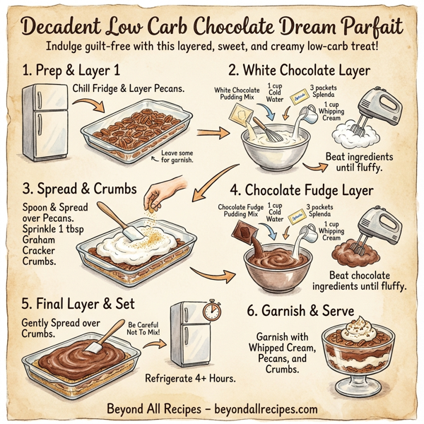 Decadent Low Carb Chocolate Dream Parfait instructions