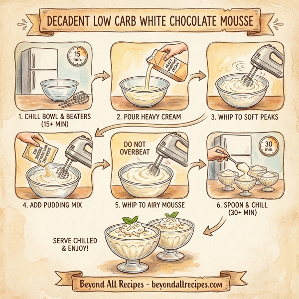 Decadent Low Carb White Chocolate Mousse instructions