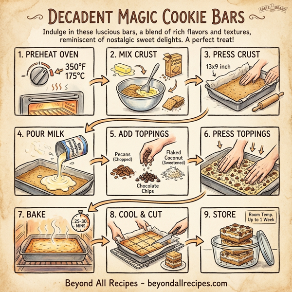 Decadent Magic Cookie Bars instructions