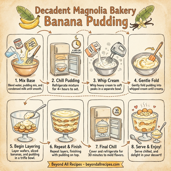 Decadent Magnolia Bakery Banana Pudding instructions