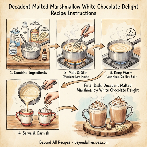 Decadent Malted Marshmallow White Chocolate Delight instructions