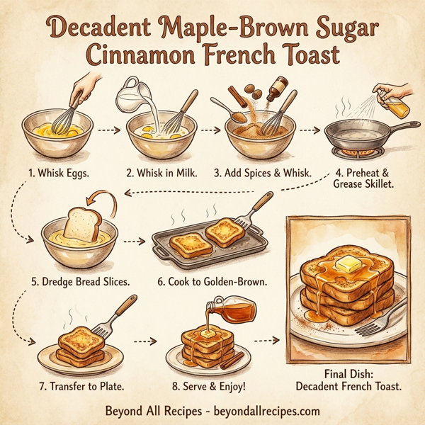 Decadent Maple-Brown Sugar Cinnamon French Toast instructions