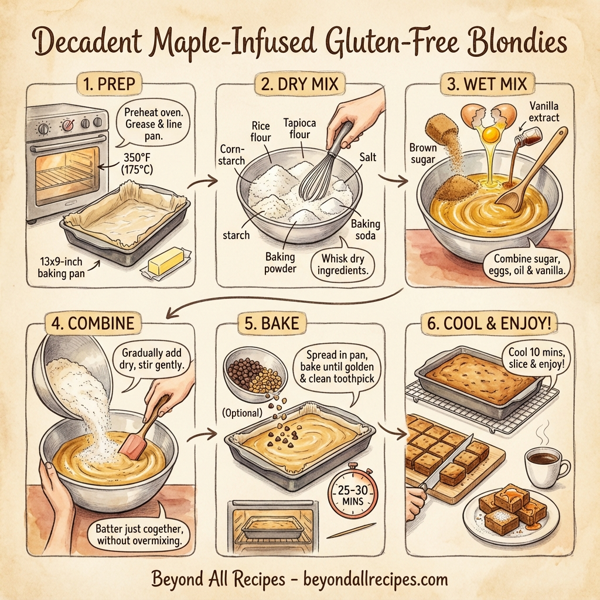 Decadent Maple-Infused Gluten-Free Blondies instructions
