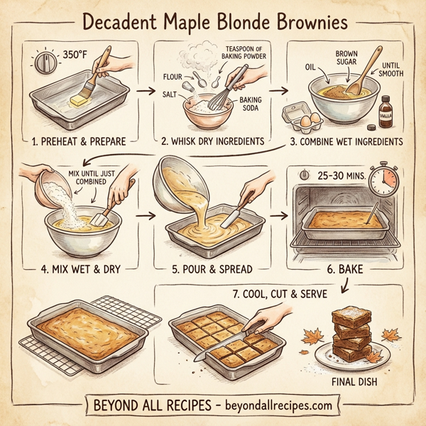 Decadent Maple Blonde Brownies instructions