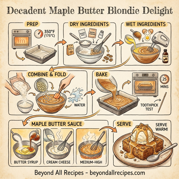 Decadent Maple Butter Blondie Delight instructions