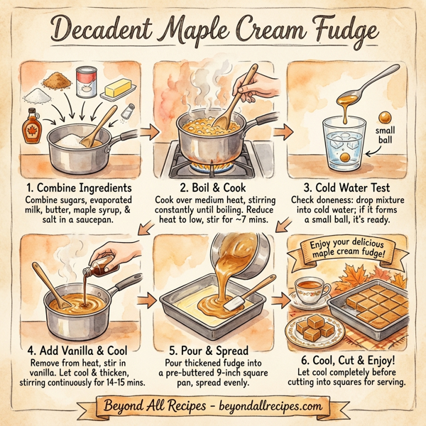 Decadent Maple Cream Fudge instructions