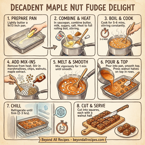 Decadent Maple Nut Fudge Delight instructions
