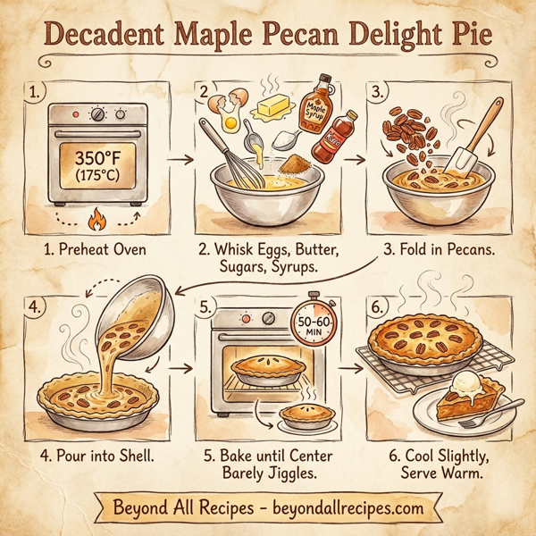 Decadent Maple Pecan Delight Pie instructions
