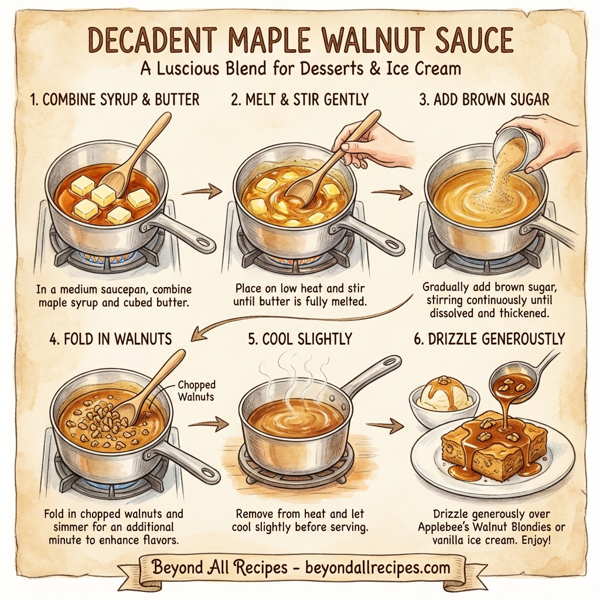 Decadent Maple Walnut Sauce instructions