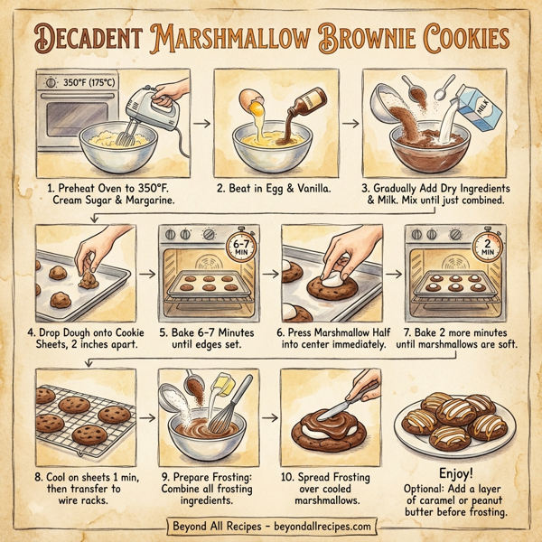 Decadent Marshmallow Brownie Cookies instructions