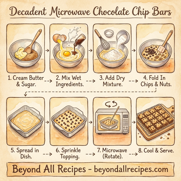 Decadent Microwave Chocolate Chip Bars instructions