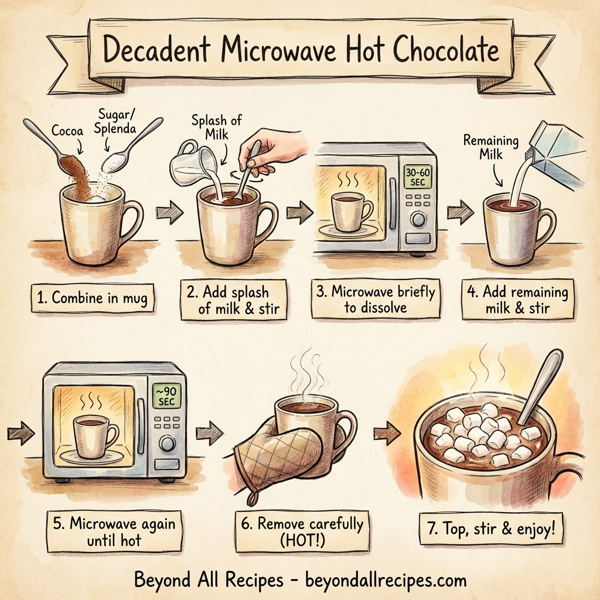 Decadent Microwave Hot Chocolate instructions