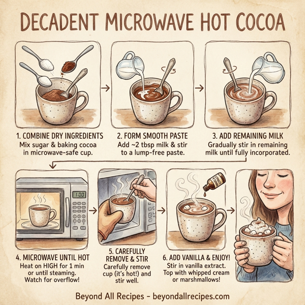 Decadent Microwave Hot Cocoa instructions
