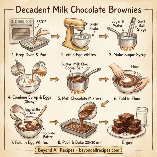 Decadent Milk Chocolate Brownies instructions
