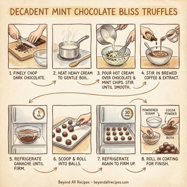 Decadent Mint Chocolate Bliss Truffles instructions
