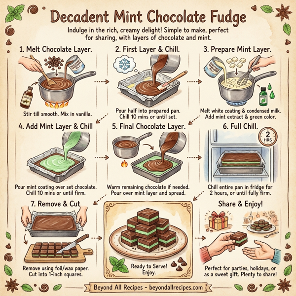 Decadent Mint Chocolate Fudge instructions