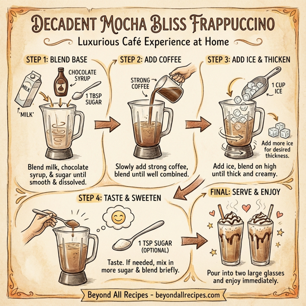 Decadent Mocha Bliss Frappuccino instructions