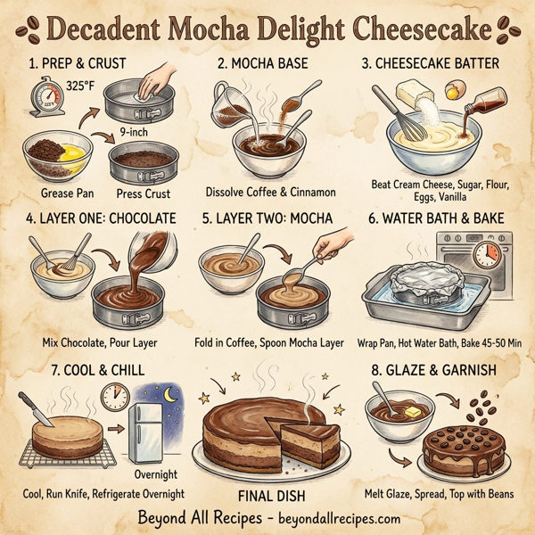 Decadent Mocha Delight Cheesecake instructions