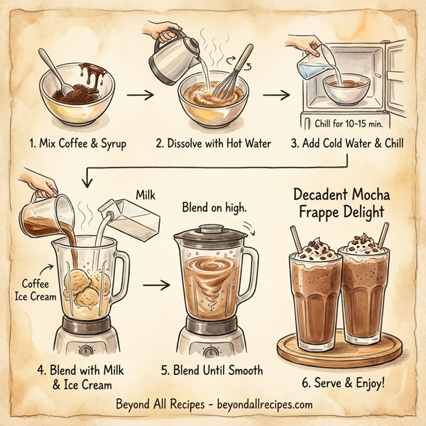 Decadent Mocha Frappe Delight instructions