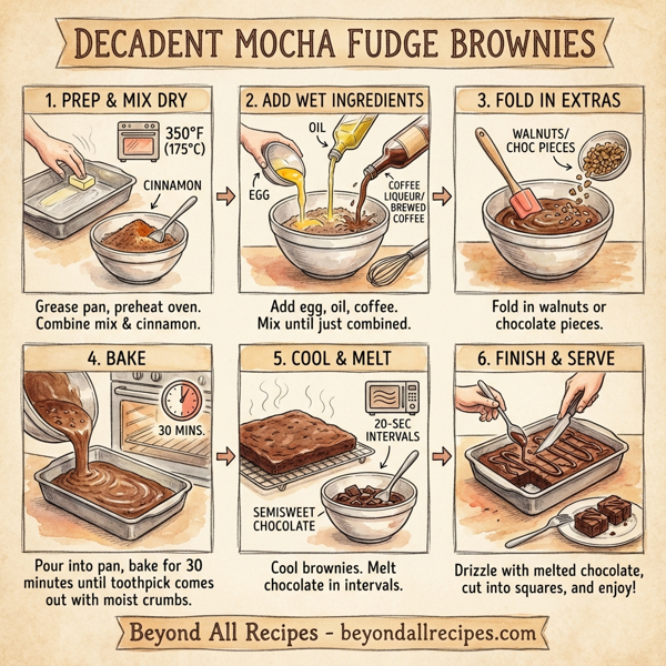 Decadent Mocha Fudge Brownies instructions
