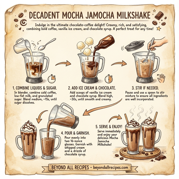 Decadent Mocha Jamocha Milkshake instructions