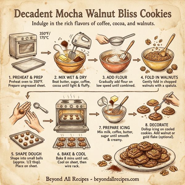 Decadent Mocha Walnut Bliss Cookies instructions
