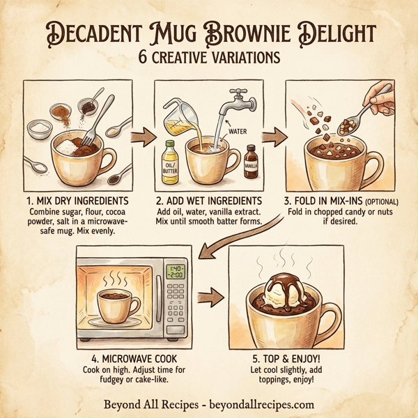 Decadent Mug Brownie Delight (6 Creative Variations) instructions