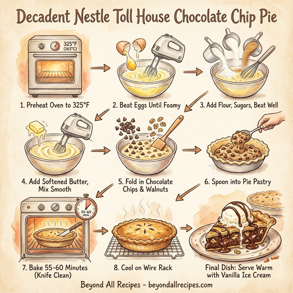 Decadent Nestle Toll House Chocolate Chip Pie instructions