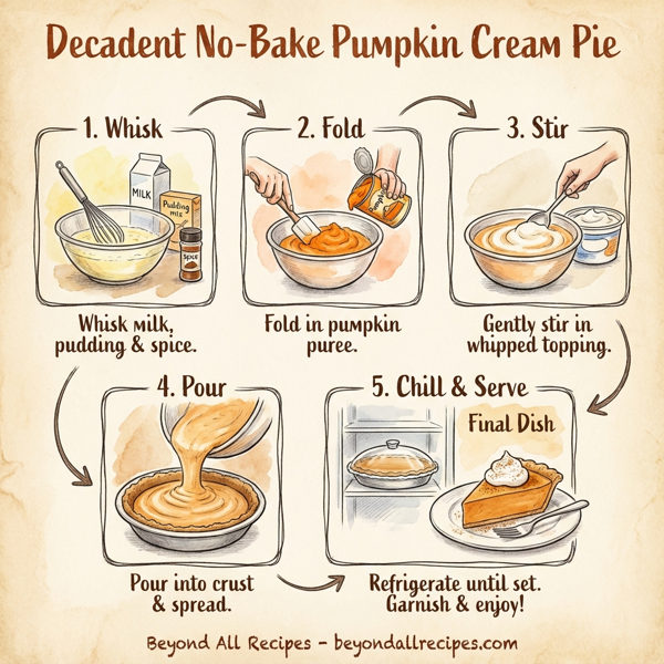 Decadent No-Bake Pumpkin Cream Pie instructions