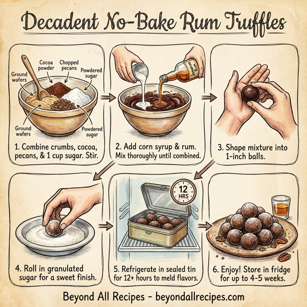 Decadent No-Bake Rum Truffles instructions