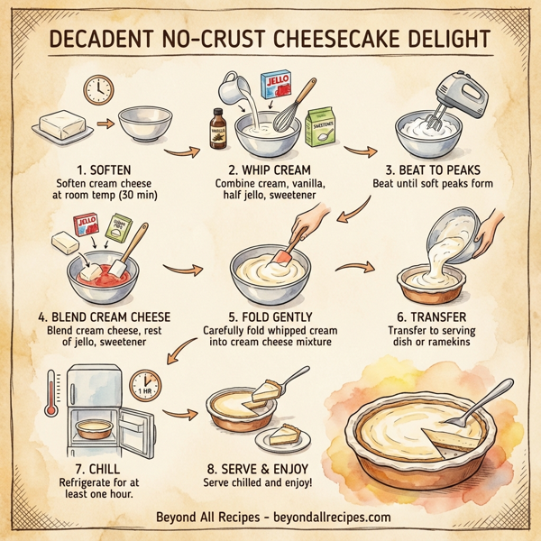 Decadent No-Crust Cheesecake Delight instructions