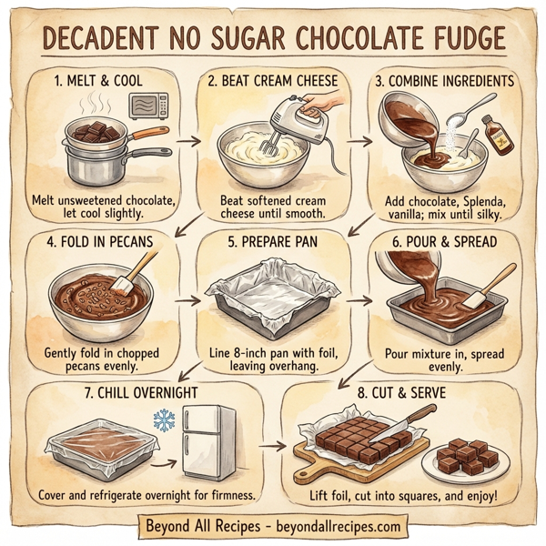 Decadent No Sugar Chocolate Fudge instructions