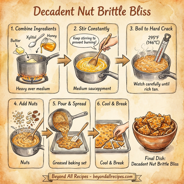 Decadent Nut Brittle Bliss instructions