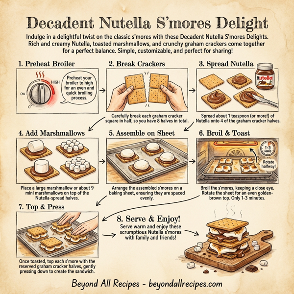 Decadent Nutella S'mores Delight instructions