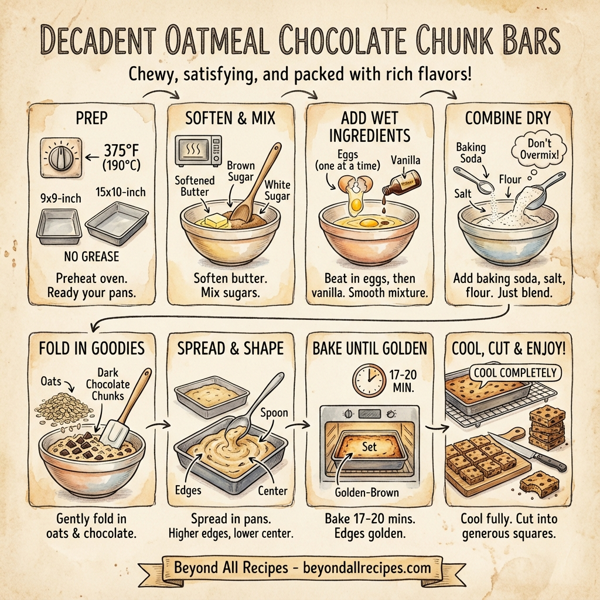 Decadent Oatmeal Chocolate Chunk Bars instructions