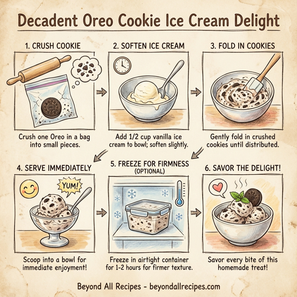 Decadent Oreo Cookie Ice Cream Delight instructions