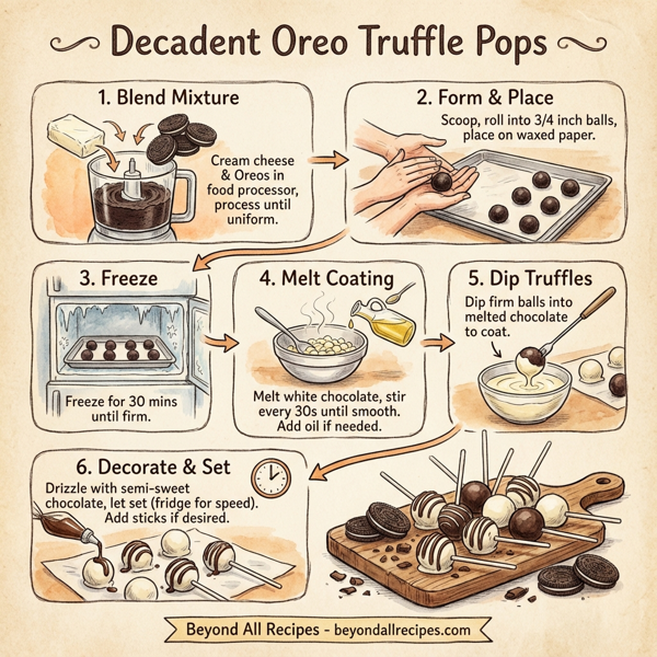 Decadent Oreo Truffle Pops instructions