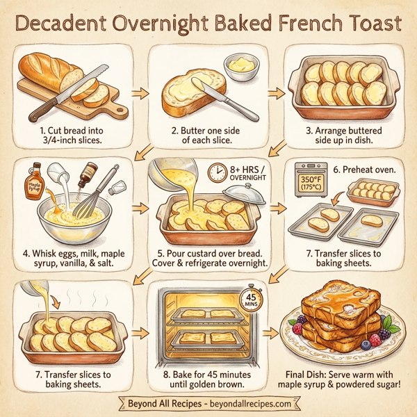Decadent Overnight Baked French Toast instructions