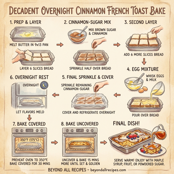 Decadent Overnight Cinnamon French Toast Bake instructions