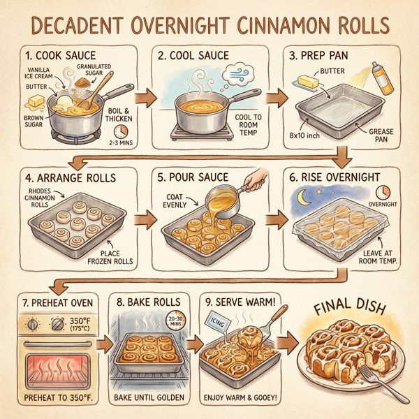 Decadent Overnight Cinnamon Rolls instructions