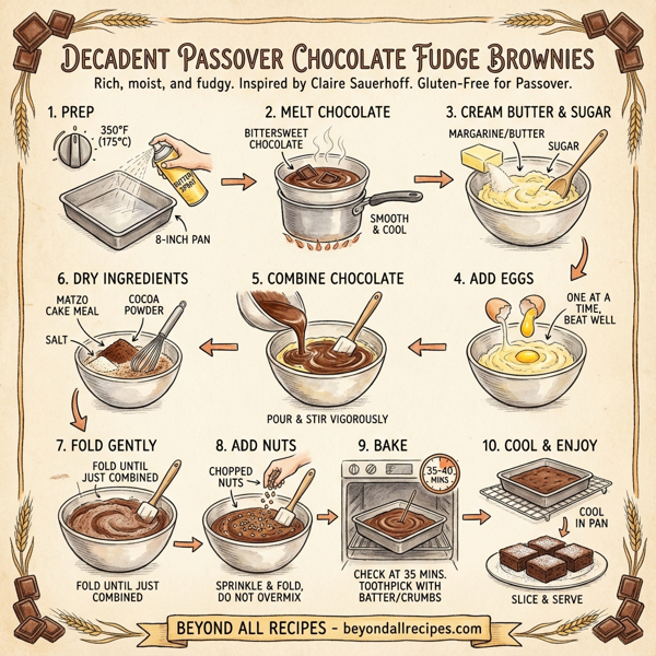 Decadent Passover Chocolate Fudge Brownies instructions