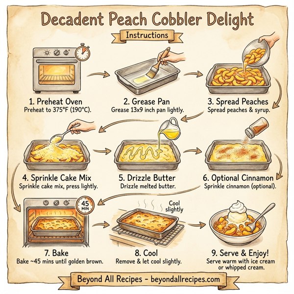 Decadent Peach Cobbler Delight instructions