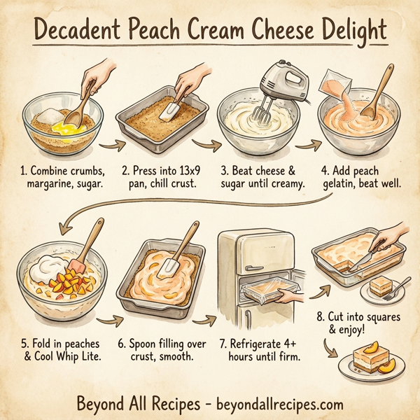 Decadent Peach Cream Cheese Delight instructions