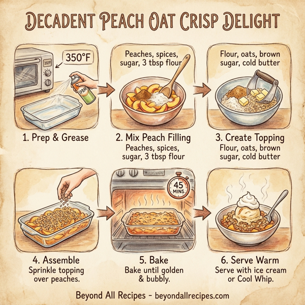 Decadent Peach Oat Crisp Delight instructions