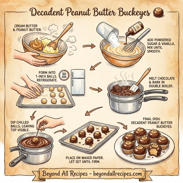 Decadent Peanut Butter Buckeyes instructions