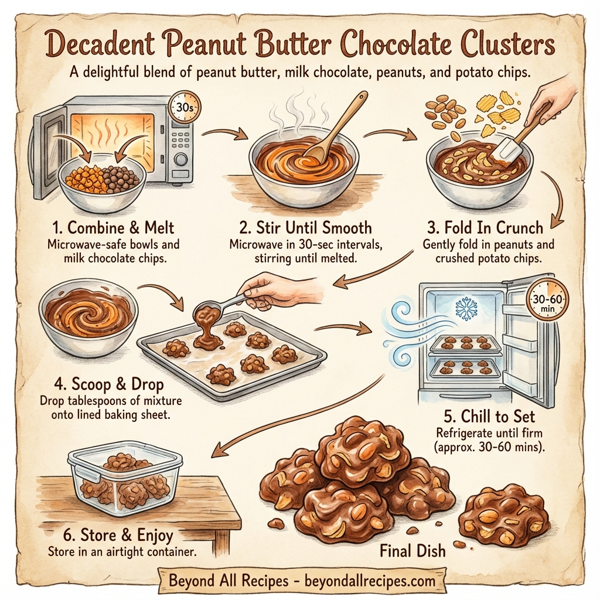 Decadent Peanut Butter Chocolate Clusters instructions
