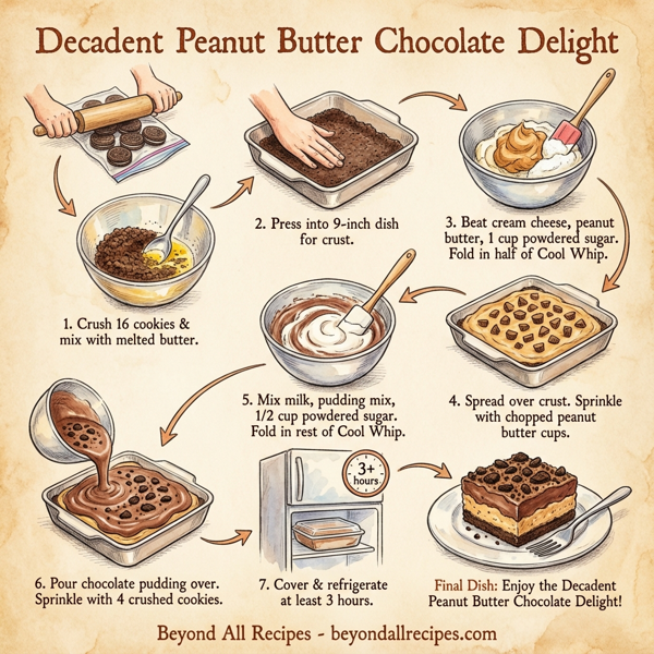 Decadent Peanut Butter Chocolate Delight instructions