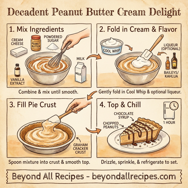 Decadent Peanut Butter Cream Delight instructions